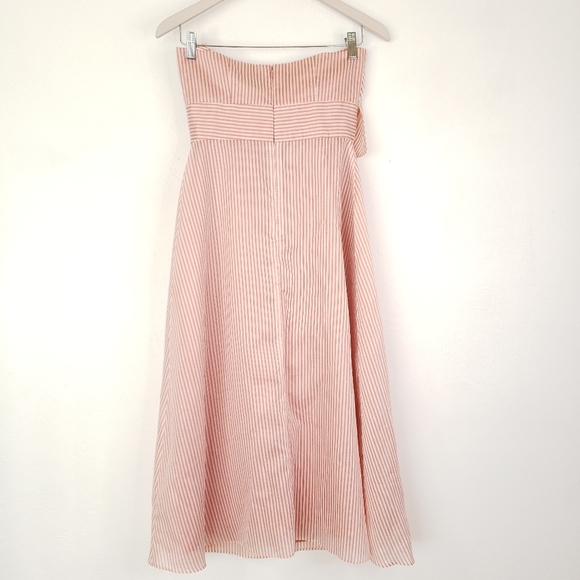 Gianni Bini Layla Strapless Ruffle Midi Dress 2 - Picture 5 of 8